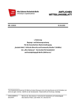 Zugangs- und Zulassungssatzung für den MA KriDiCo